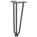 vidaXL Nohy do vlasov pre konferenčný stolík 4 ks, antracitové 30 cm, masívna oceľ