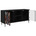 vidaXL TV skrinka OMMEN 102 x 33 x 51 cm Čierny dub Kompozitné drevo