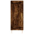 vidaXL Komoda dymový dub 34,5x34x90 cm spracované drevo