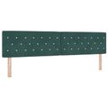 vidaXL Posteľ boxspring s matracom Tmavozelená 200 x 200 cm Zamat