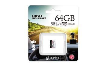 KINGSTON 64GB microSDHC Endurance 95R/30W C10 A1 UHS-I bez adaptéru