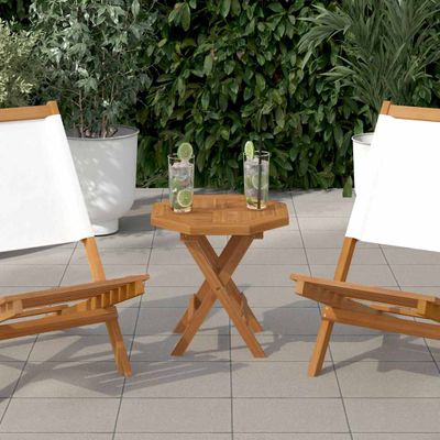 vidaXL Stolová doska 40x40x2,5 cm osemuholník masívne teakové drevo