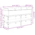 vidaXL Lavička na topánky dymový dub 82x32x45 cm kompozitné drevo