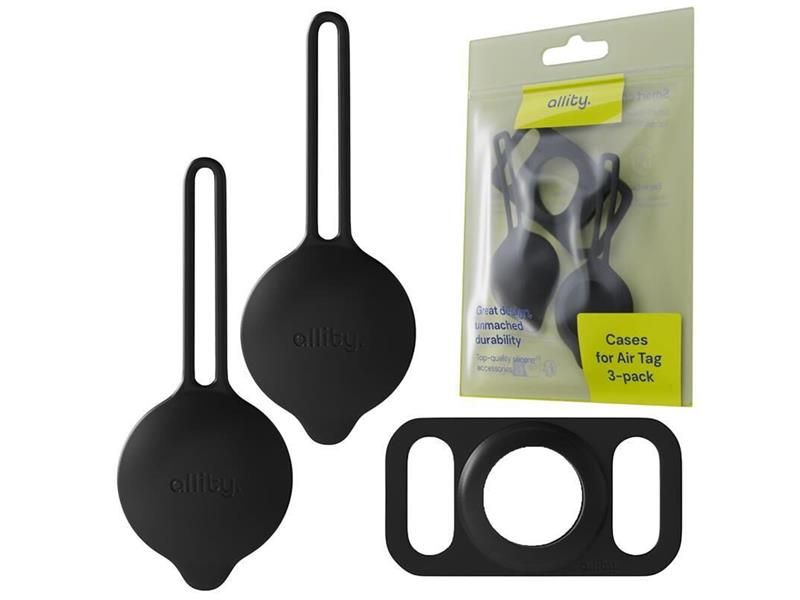 Puzdro ALLITY ASA-300 pre Apple AirTag Black 3ks