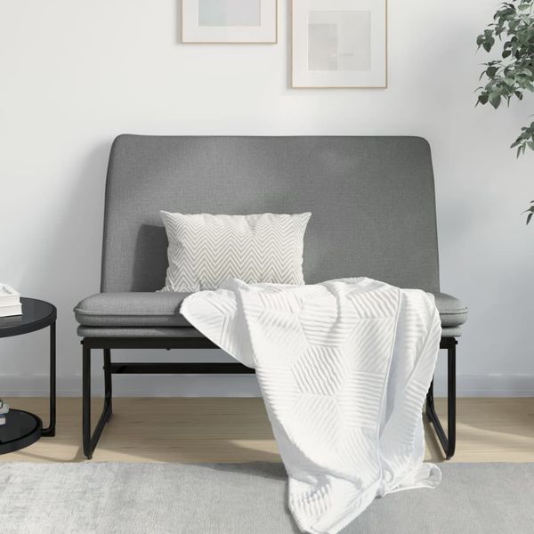 vidaXL Lavička tmavosivá 100x75x76 cm látka