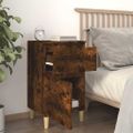 vidaXL Nočné stolíky 2 ks dymový dub 40x35x70 cm