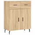 vidaXL Vysoká skrinka dub sonoma 69,5x34x180 cm spracované drevo