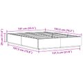 vidaXL Posteľový rám s úložným priestorom Biela 140 x 190 cm