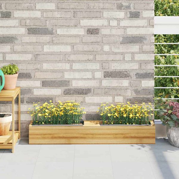 vidaXL Kvetinové boxy na europalety 12 ks sivé 36x13,5x9,5 cm PP
