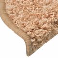 vidaXL Schodové rohože 30 ks 56x17x3 cm zlaté polkruhové