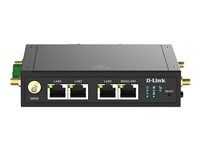 D-Link DWM-530-T - Bezdrôtový router - WWAN SNMP, SNMP v2c, SNMP v3 2.4 GHz - 4G, 3G - montovateľný na konzolu DIN