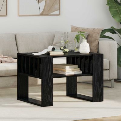vidaXL Konferenčný stolík Čierny dub 66 x 49,5 x 45 cm