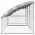 vidaXL Psí kennel 3 ks Strieborná 6 x 2 x 2 m Pozinkovaná oceľ