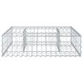 vidaXL Gabiónová vyvýšená posteľ 80 x 80 x 20 cm Pozinkovaná oceľ