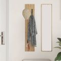 vidaXL Vešiak na stenu Nástenná montáž Remeselný dub 20 x 1,5 x 100 cm