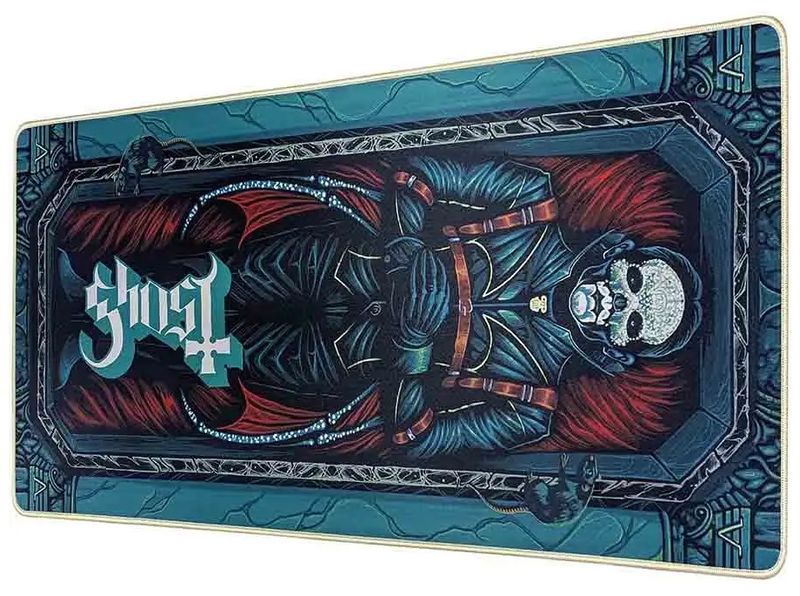 Ghost herní podložka XXL/ 90 x 40 cm podložka pod myš XXL, 90 × 40 cm, Ghost Slumber, protiskluzová, šité okraje, vodeodolná