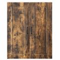 vidaXL Dvierka na umývačku Kalmar Dymová dub 80 x 31 x 100 cm