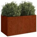 vidaXL Kvetináč, 62x30x29 cm, cortenová oceľ