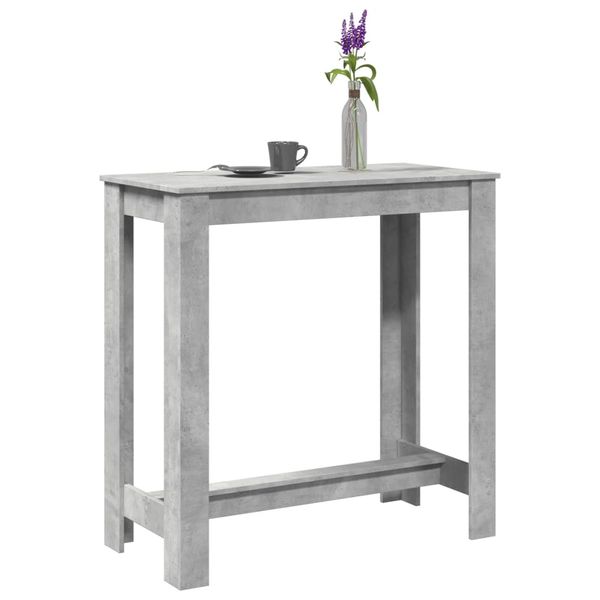vidaXL Barový stôl betónovosivý 102x50x103,5 cm kompozitné drevo
