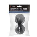 Dvojitá masážna lopta HMS BLC02 čierna - Lacrosse Ball