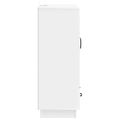 vidaXL Servírovacia skriňa Biela 66 x 34,5 x 92 cm Kompozitné drevo