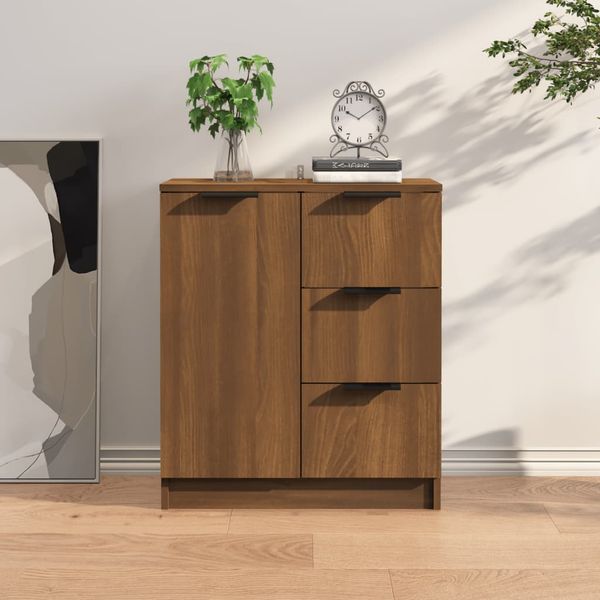 vidaXL Komoda hnedý dub 60x30x70 cm spracované drevo