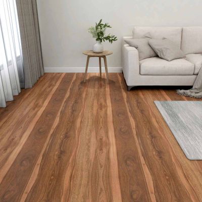 vidaXL Podlahové dosky 5,11 m² 55 pcs PVC Tmavé drevo