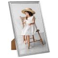 vidaXL Fotorámiky na stôl, koláž 3 ks, strieborné 28x35 cm, MDF