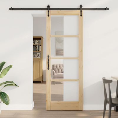 vidaXL Posuvné dvere ORKDAL Prírodná 78 x 211 cm