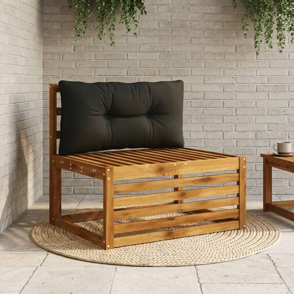vidaXL Vankúš na chrbát PUTTEN 100% polyester Čierna 70 x 40 x 10 cm