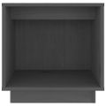 vidaXL Nočné stolíky 2 ks sivé 40x30x40 cm masívne borovicové drevo