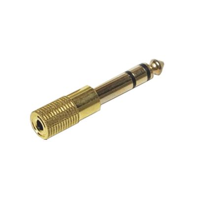 Redukcia Jack 6,3 stereo / 3,5 stereo zdierka zlatá