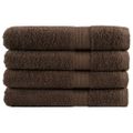 vidaXL Prémiové uteráky do sauny SOLUND 4 ks hnedé 80x200 cm 600 g/m2