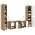 vidaXL Sada kúpeľňového nábytku 5 ks Dub artisan 33 x 34,5 x 160 cm