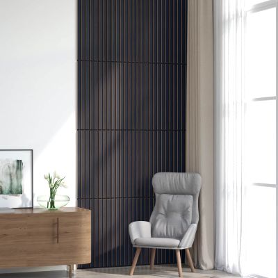 vidaXL Nástenné panely 8 pcs Antracitová 60,5 x 60 cm