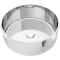 vidaXL Umývadlo 40x15 cm keramické strieborné