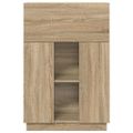vidaXL Stôl Sonoma dub 71.5 x 31.5 x 106.5 cm Kompozitné drevo