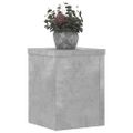 vidaXL Stojany na rastliny 2 ks betónovosivé 15x15x20 cm kompoz. drevo