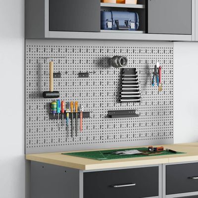 vidaXL Panel na nástroje 2 pcs Sivá 100 x 1 x 60 cm