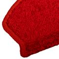vidaXL Samolepiace schodové rohože 15 ks 80 x 24,5 x 3,5 cm Červená