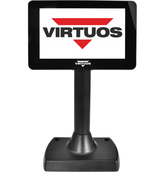 7'' LCD farebný zákaznícky displej Virtuos SD700F, USB, čierny
