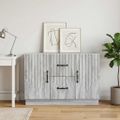 vidaXL Servírovacia skriňa so zásuvkou Sivá sonoma 89 x 34,5 x 57 cm