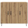 vidaXL Servírovacia skriňa Remeselný dub 90 x 32,5 x 80 cm