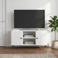 vidaXL TV skrinka 102 x 34,5 x 50 cm Biela s vysokým leskom