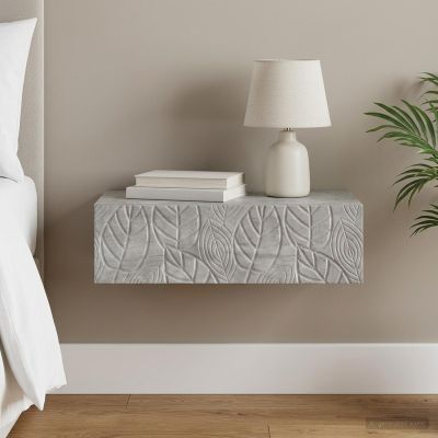 vidaXL Nástenný bočný stôl 59 x 34,5 x 17 cm Kompozitné drevo