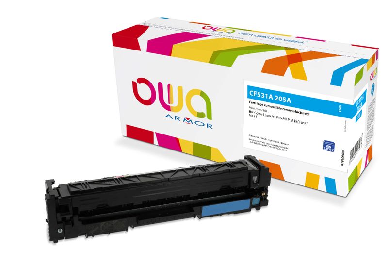 OWA Armor toner kompatibilný HP CF531A, 900st, modrá/cyan