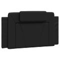 vidaXL Rám postele, Viana, s LED bez matraca, čierny 100x200 cm