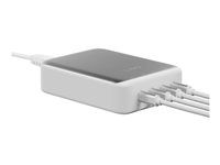 Stojan pro bezdrátové napájení - GaN II - 240 watt - 4 A - napájení Power Delivery 3.1 - 4 výstupní konektory (USB-C (PD)) - bělavá, šedá space gray