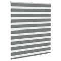 vidaXL Zebra roleta tmavošedá 130x150 cm šírka látky 125,9cm polyester
