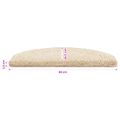 vidaXL Samolepiace schodové rohože 15 ks 80 x 24,5 x 3,5 cm